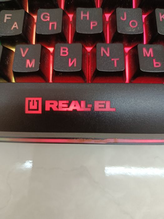 Механічна клавіатура ігро+ мишкава Real El