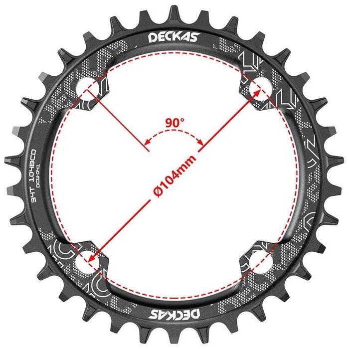 Звезды DECKAS Narrow Wide 104BCD/Бонки для шатуна/Цепь КМС