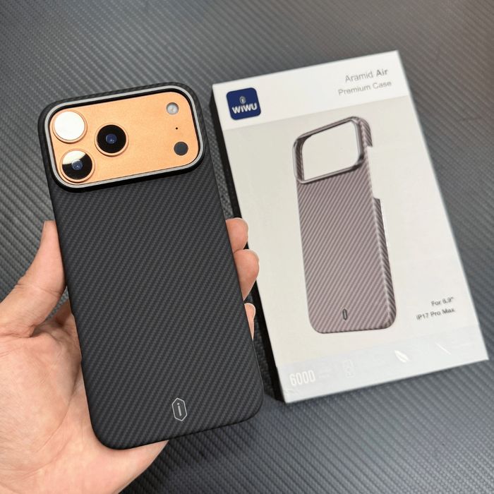 WIWU Чехол Air iPhone 17 Pro Max чохол айфон про макс кевлар карбон
