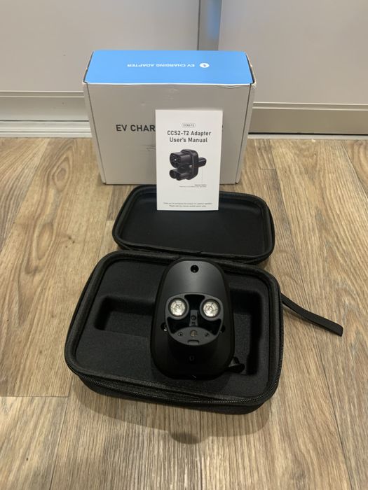 Перехідник адаптер 2в1 CCS2 combo type2 DC+AC+220 Tesla 3 Y S USA