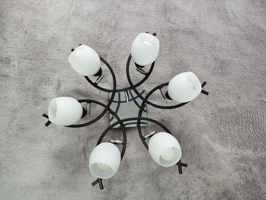 Żyrandol, lampa sufitowa, dwufazowa