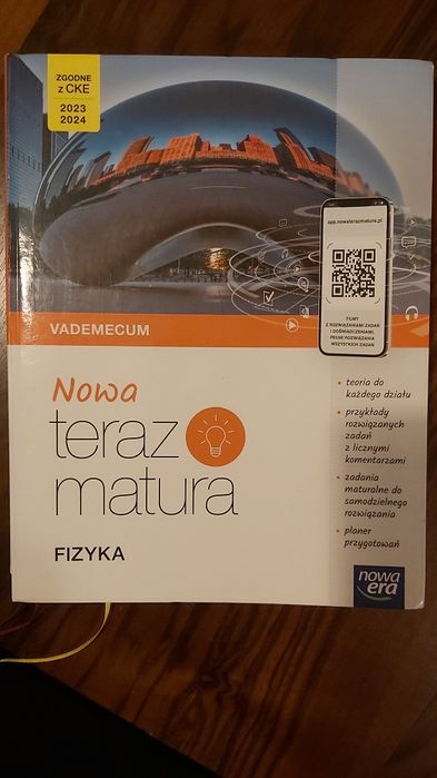 Vademecum Fizyka, matura, zgodne z CKE 2023 -2024, podręcznik