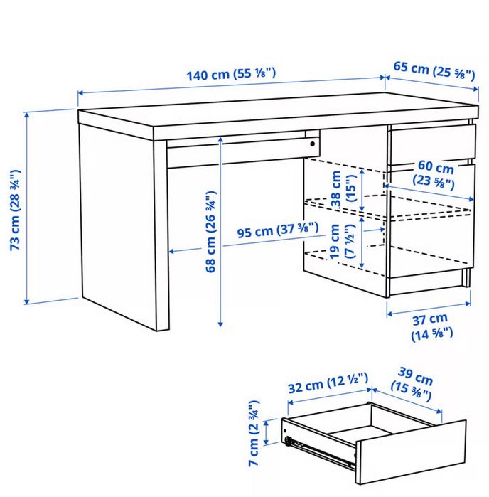 Zestaw Mebli Ikea Malm