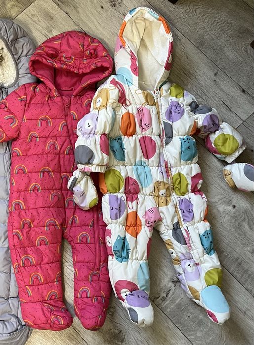 Комбінезони зима 6-9 місяців, курточка next зима,