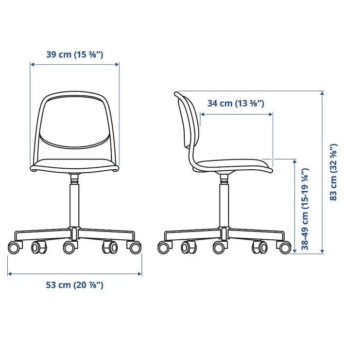 Krzesło Ikea Orfjall dziecięce jak nowe.
