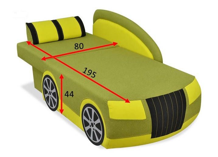 Дитячий диван-машинка