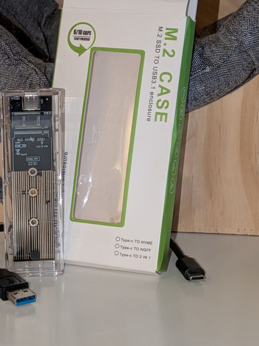 Obudowa M.2 SSD USB 3.1 – case do dysku M.2 NVMe / USB-C