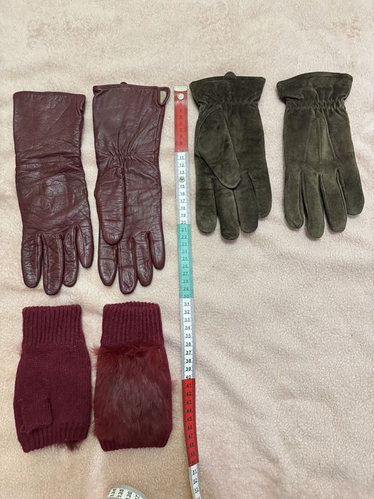 Перчатки кожаные, замшевые р7,5