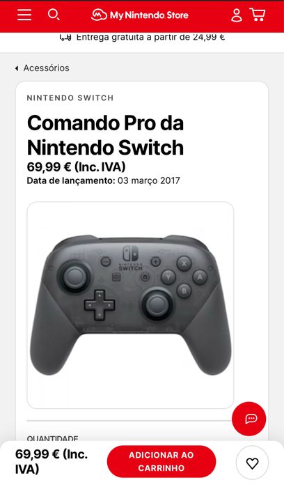 Comando Pro Nintendo Switch