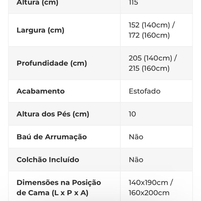 Cama de casal London