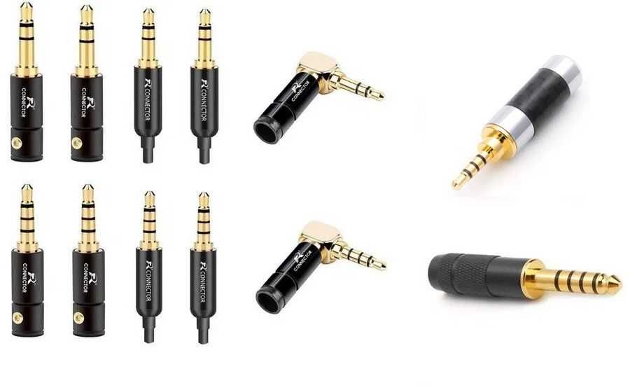 Разъем стерео коннектор штекер баланс mini jack RCA 3.5мм 4.4мм 2.5мм