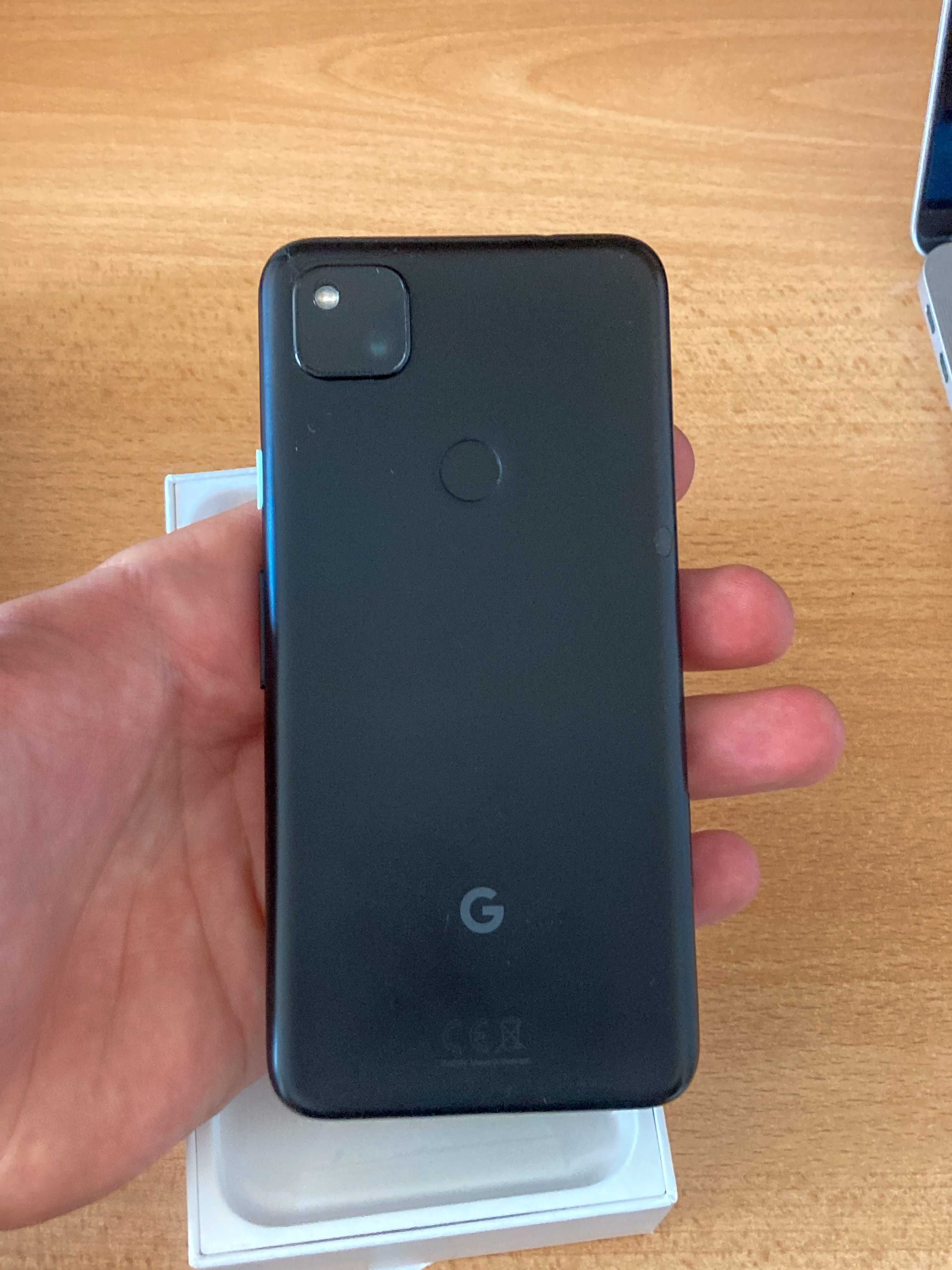 Google Pixel 4a ジャストブラック Google Pixel 4A G025N 6/128GB Just Black Czarny + Szkło