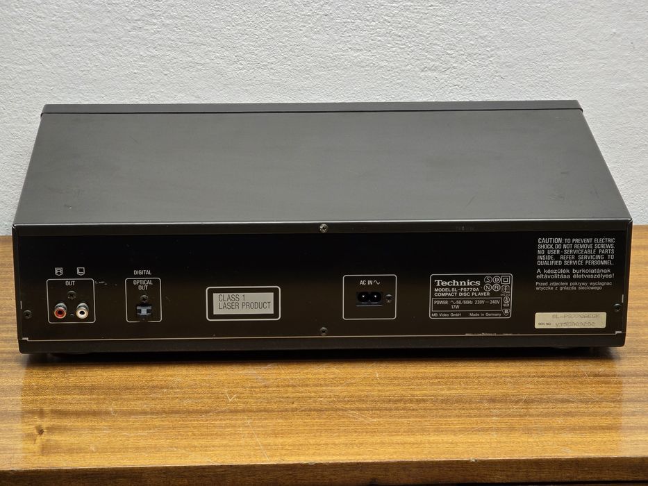 Technics SL PS 770A Wysoki model odtwarzacz CD PŁYT KOMPAKTOWYCH