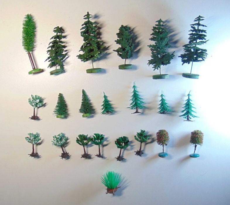 Набір моделей дерев, ялинок, №3.