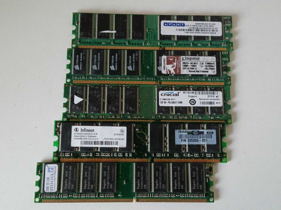 1Gb DDR 333MHz   память для компьютера  PC-2700