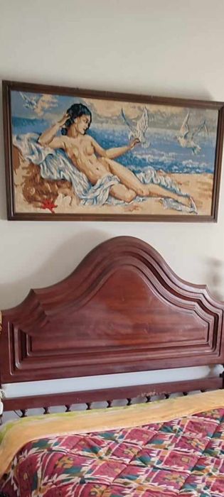 Quadro grande em ponto de cruz