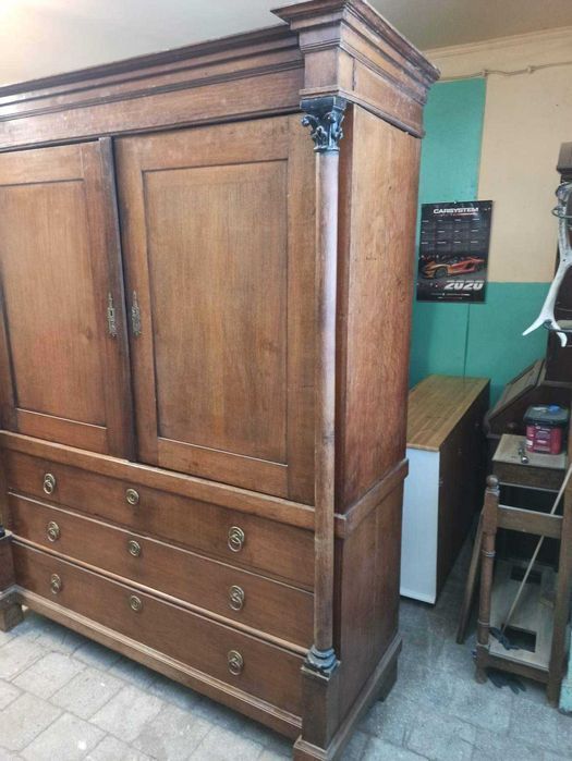 Szafa bieliźniarka drewniana dębowa antyk 100% lite drewno FV DOWÓZ