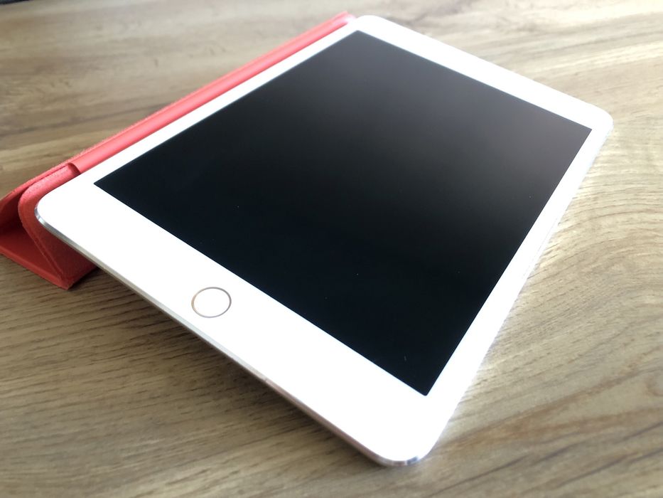 iPad Mini 4 64GB 7.9” Gold, Smart Cover Red, оригінал.