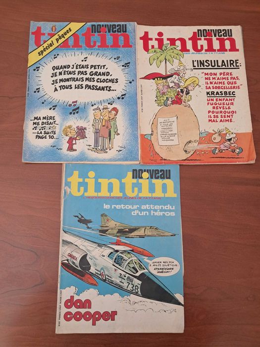 3 Revistas Nouveau Tintin 1977