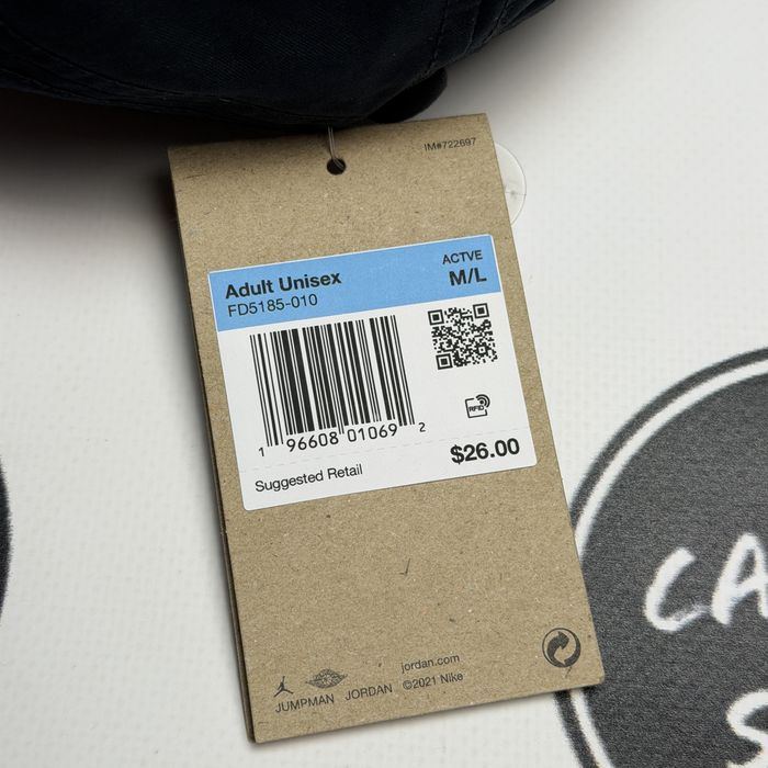 ОРИГІНАЛ Кепка Jordan Чорна FD5185-010 Бейсболка з США