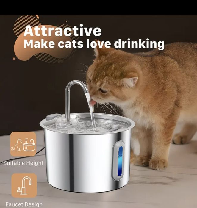 Поїлка-фонтан для котів