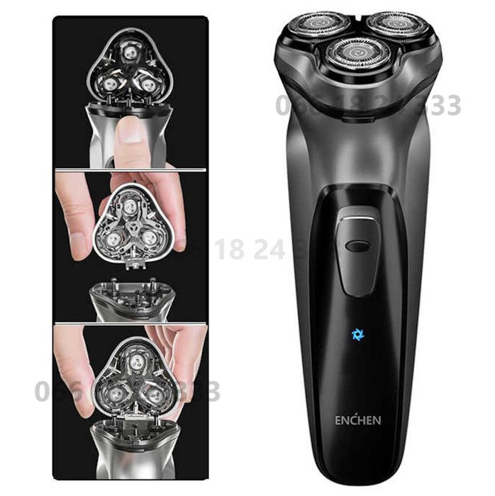 Оригінальна головка в зборі для бритви Xiaomi ENCHEN BlackStone 1 сіра