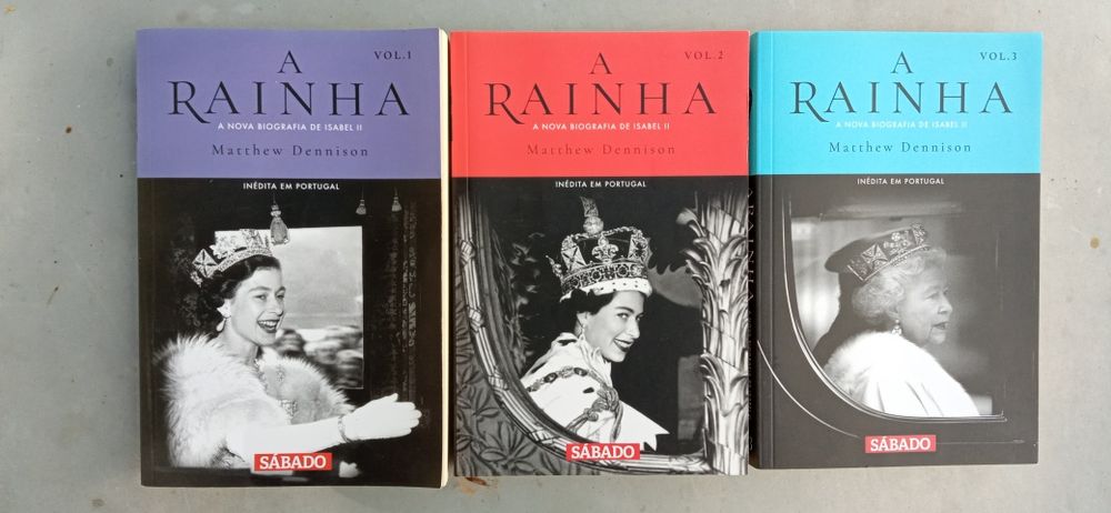 A Rainha" Nova Biografia de Isabel II (3 vols) - Matthew Dennison