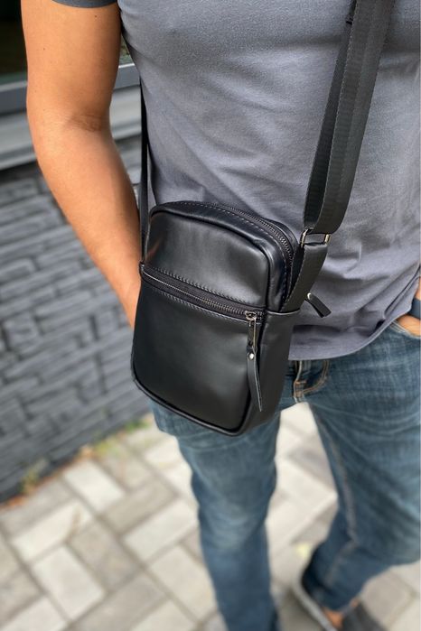 Барсетка сумка шкіряна чоловіча месенджер Casual 2.0 leather
