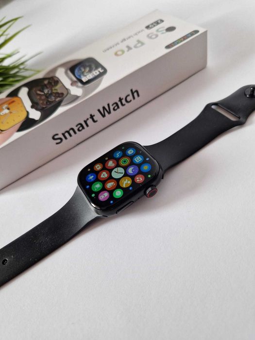 Czarny smartwatch nowy