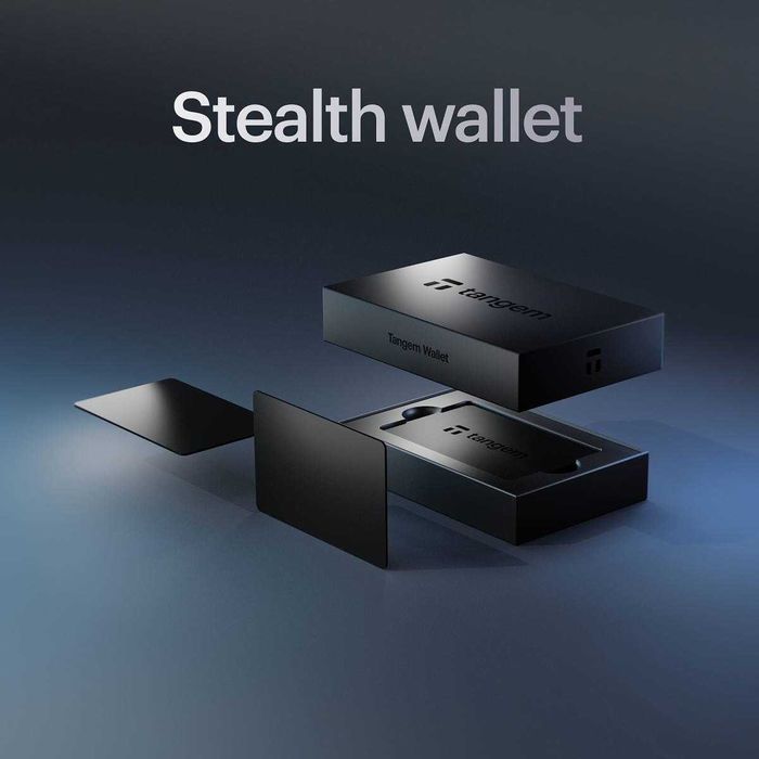 Анонимный криптокошелек Tangem 2.0 Stealth Black/Черный на 3 карты