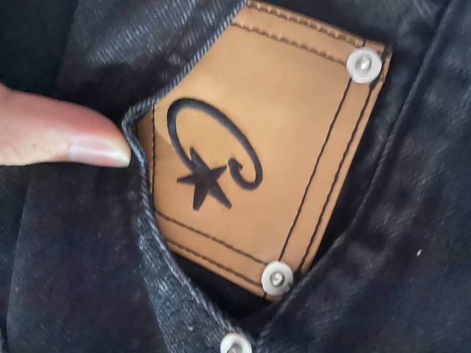 Calça de ganga preta da corteiz