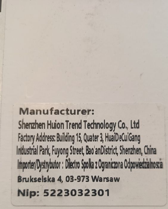 tablet graficzny HUION Kamvas 13
