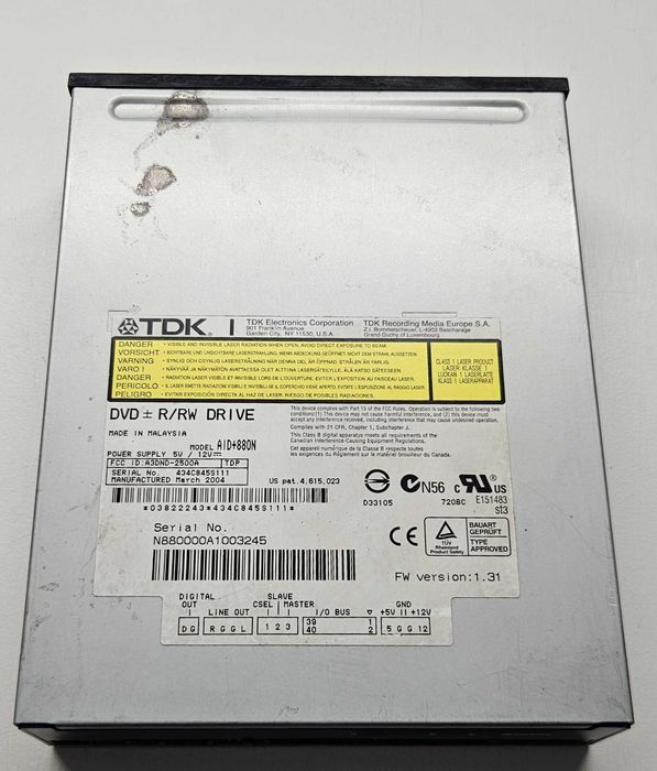 Nagrywarka DVD TDK AID+880N IDE/ATA czarna Retro PC