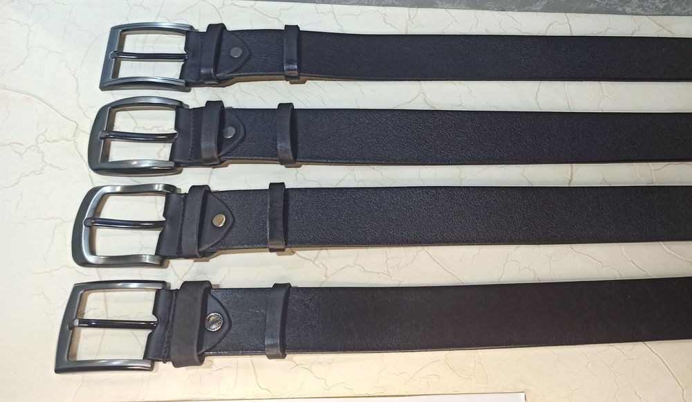 Ремень мужской кожаный джинсовый ремінь чоловічий шкіряний широкий