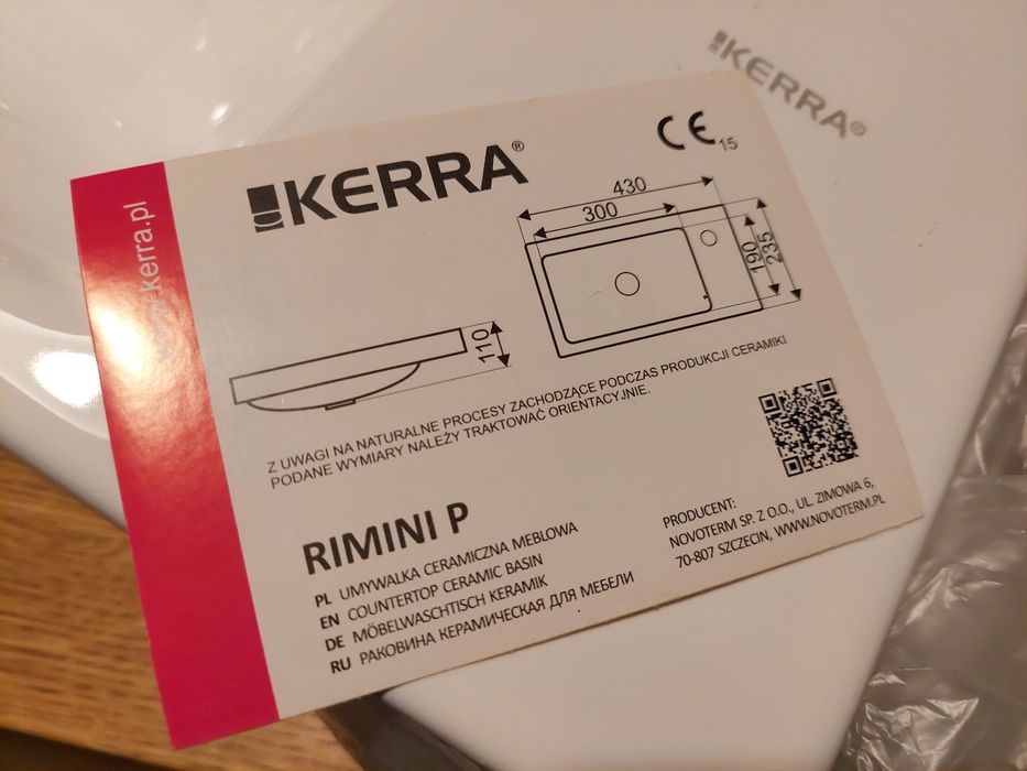 Umywalka Kerra Rimini Prawa