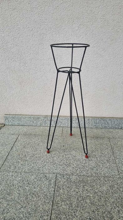 Kwietnik metalowy Design PRL lata 60 metaloplastyka