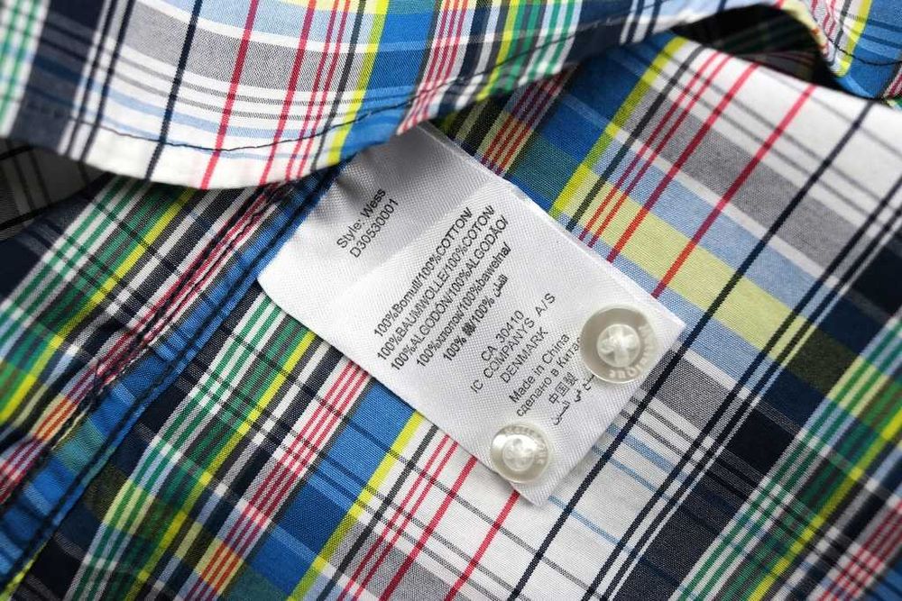 Matinique Slim fit koszula casual kolorowa krata M