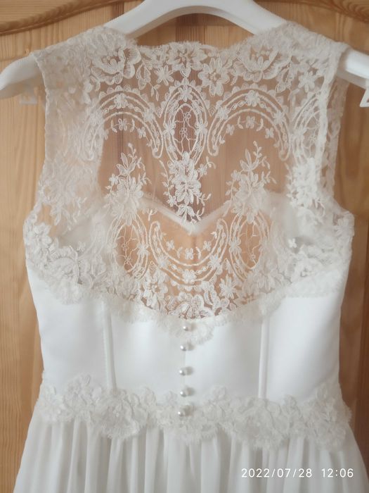 Sukienka ślubna zwiewna romantyczna super cena