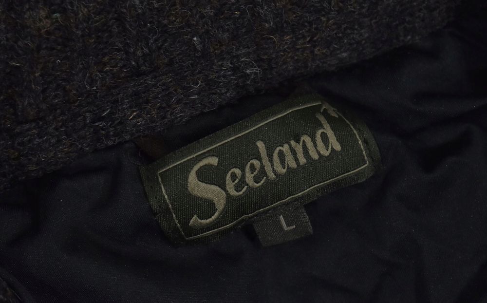 Seeland Męski Wełniany Sweter Myśliwski Windbeater L