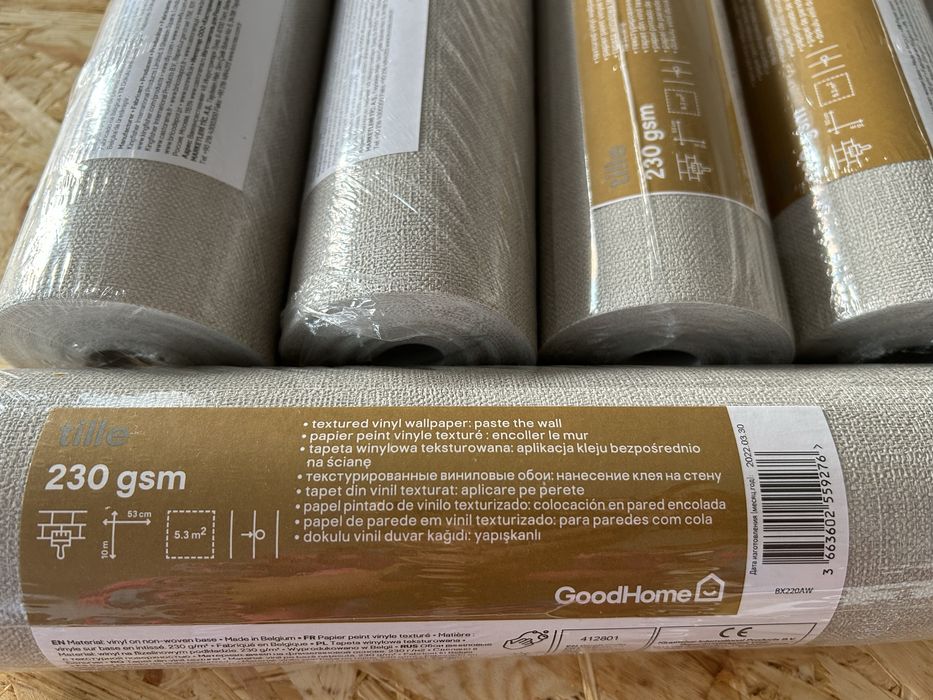Tapeta winylowa teksturowana GoodHome 230g/m2, 1 rolka=5,3m2