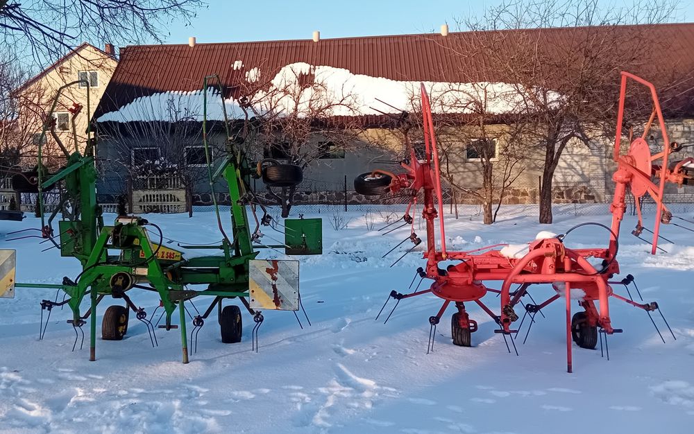 Przewracarka Stoll Z 585 Przetrząsarka Kuhn Gf 5 m