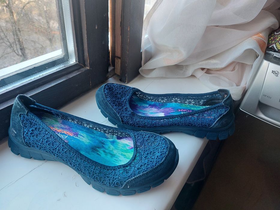 Балетки мокасини сліпони skechers
