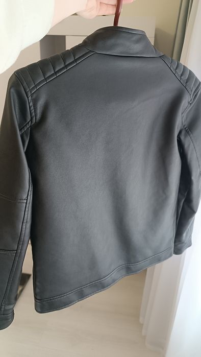 Куртка байкерська зі штучної шкіри