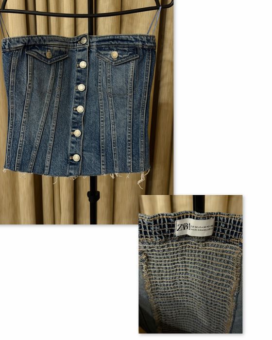 Джинсовий корсет Zara