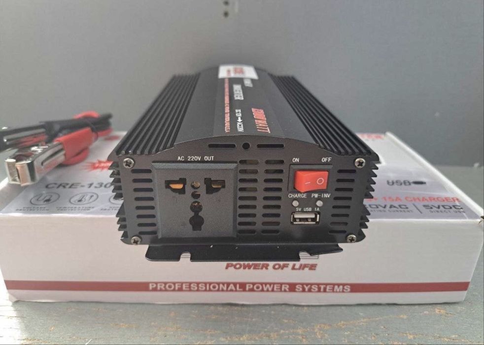 Інвертор с зарядкою 12в 1300w ( упс |  дбж )