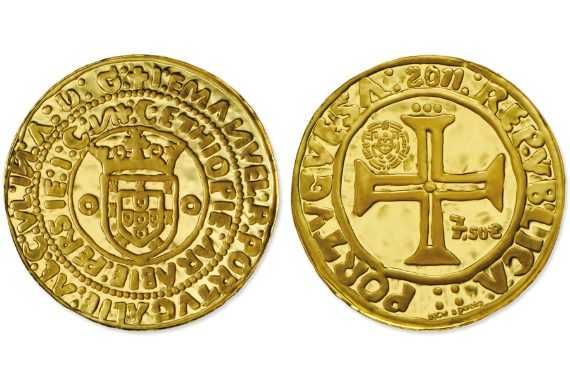 Moeda Ouro Proof 7,5€ – O Português de D. Manuel I