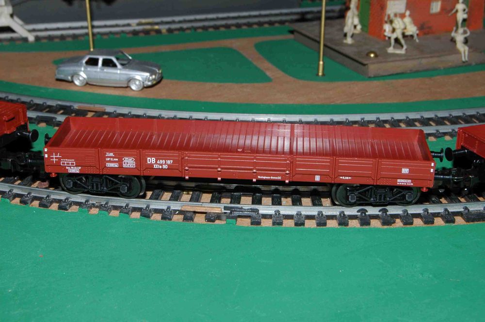 Set 3 vagões gôndola com 8 rodas PIKO HO