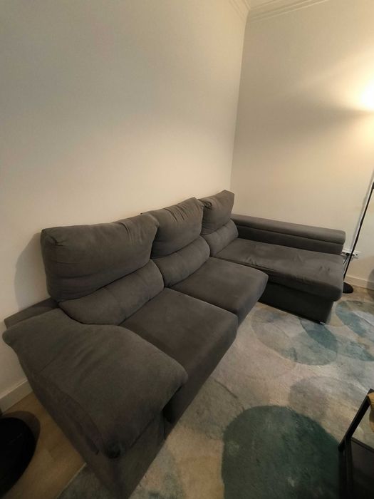 Sofá de canto com chaise long