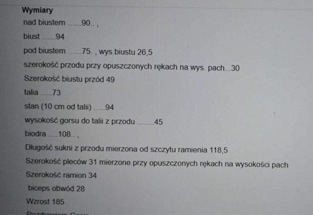 Suknia ślubna klasyczna