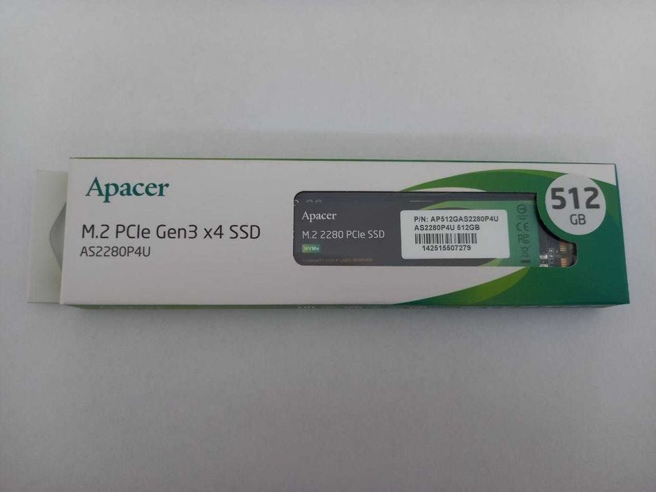 Продам SSD NVMe M.2 Apacer 512GB (PCIe 3.0)